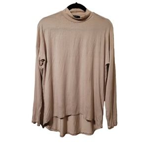 Forever 21 cream long sleeve lightweight blouse size S